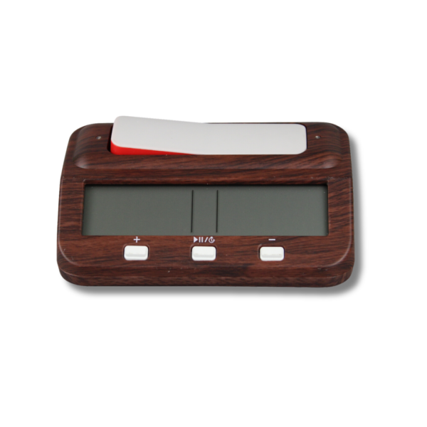 Brown Wood Effect Digital Chess Clock