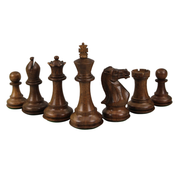 Macassar Chess Set 20 Inch with Weighted Sheesham Morphy Professional Staunton Chess Pieces 3.75 Inch - Image 7