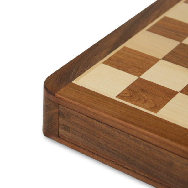 Solid Wood Sheesham Square Chess Set 12 Inch - Image 4