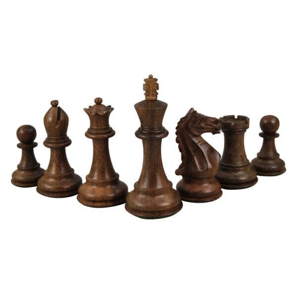 Macassar Chess Set 20 Inch with Weighted Sheesham Staunton Fierce Knight(Queens Gambit) Chess Pieces 3.75 Inch - Image 7