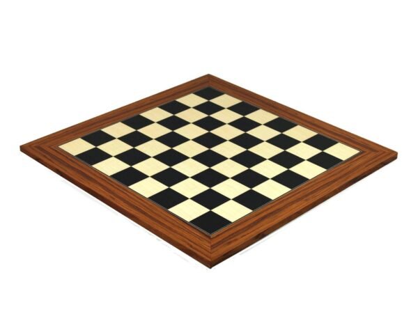 Metal Range Chess Set Palisander & Maple Board 20'' With Roman Metal Chess 3.8'' - Image 6