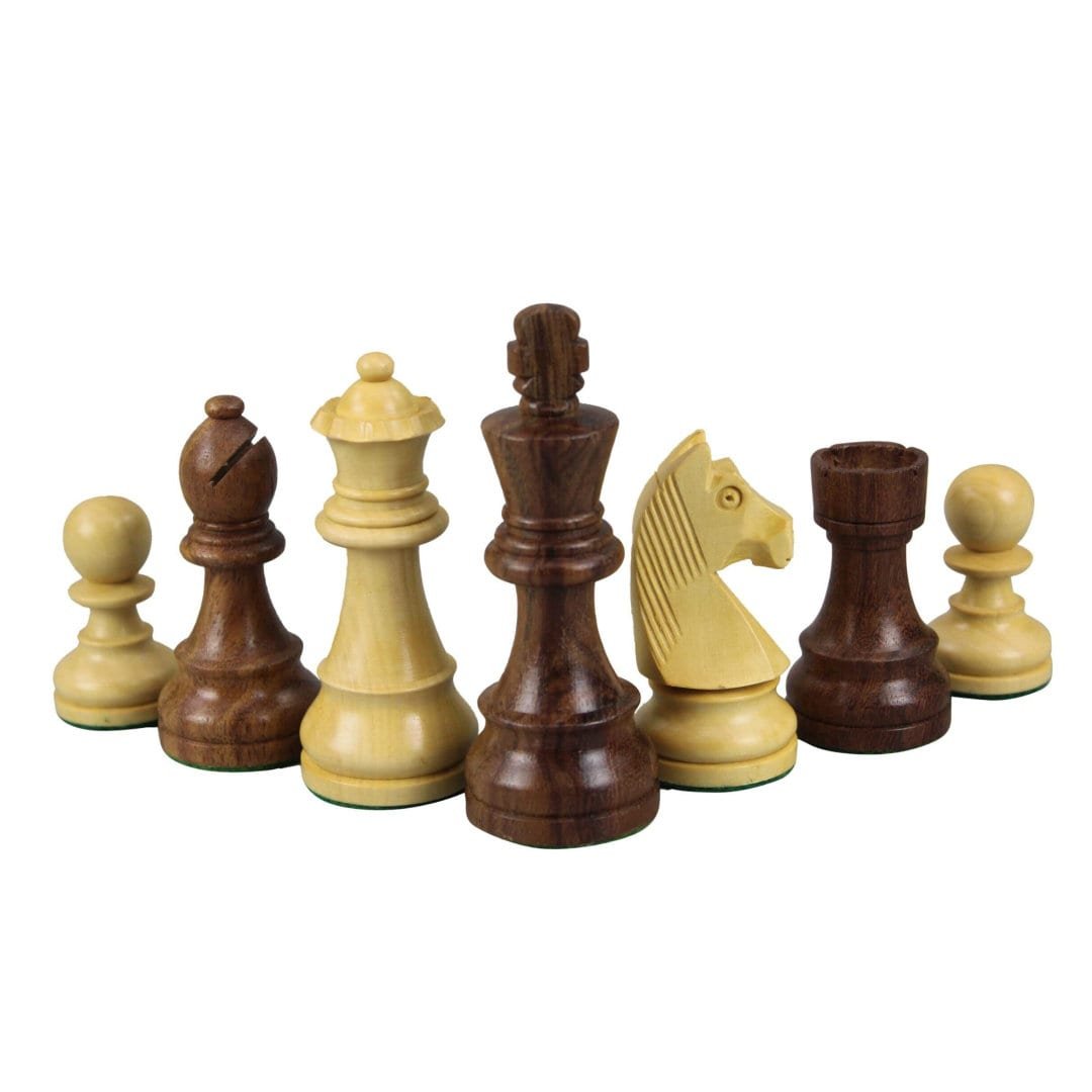 Macassar Chess Set 20 Inch with Weighted Sheesham German Staunton Chess Pieces 3.75 Inch - Image 5