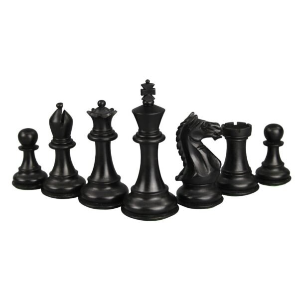 Macassar Chess Set 20 Inch with Weighted Ebonised Staunton Fierce Knight(Queens Gambit) Chess Pieces 3.75 Inch - Image 7
