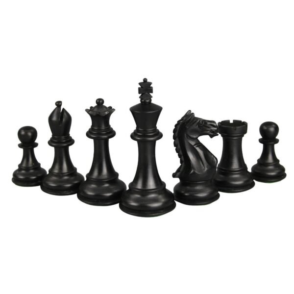 Tiger Ebony Chess Set 20 Inch with Weighted Ebonised Staunton Fierce Knight(Queens Gambit) Chess Pieces 3.75 Inch - Image 7
