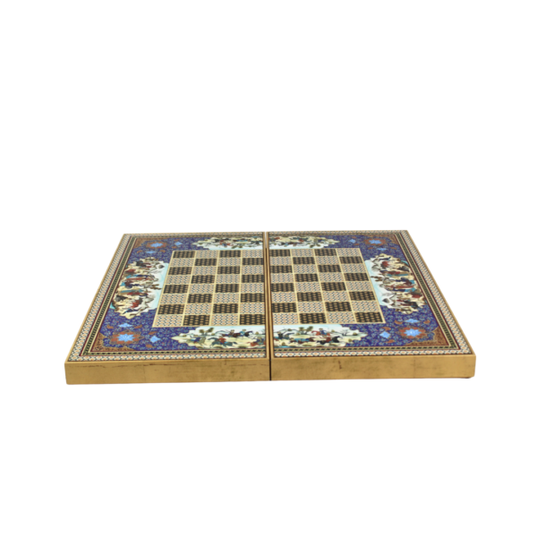 Wooden Khatam Design Backgammon Set 20 Inch - Image 3