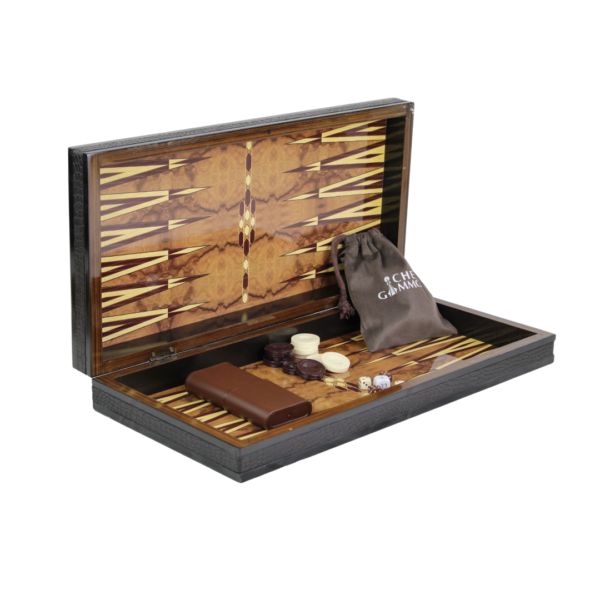 Wooden Motif Design Backgammon Set 20 Inch - Image 2