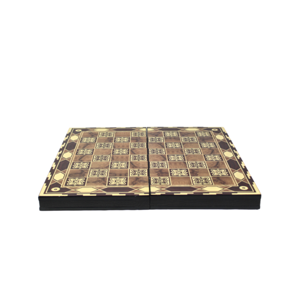 Wooden Motif Design Backgammon Set 20 Inch - Image 3