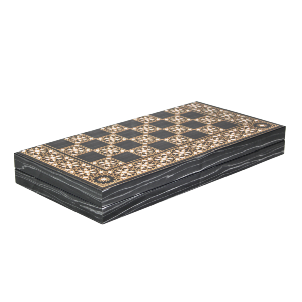 Wooden Royal Design Backgammon Set 20 Inch