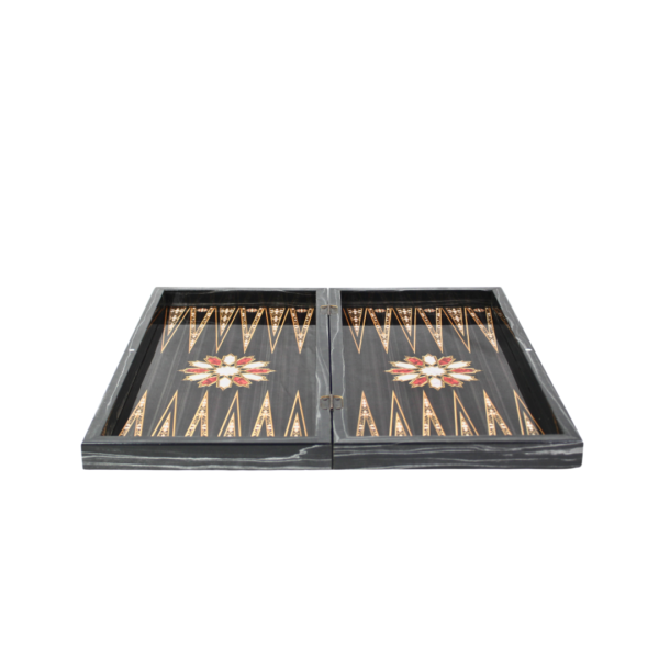 Wooden Royal Design Backgammon Set 20 Inch - Image 4