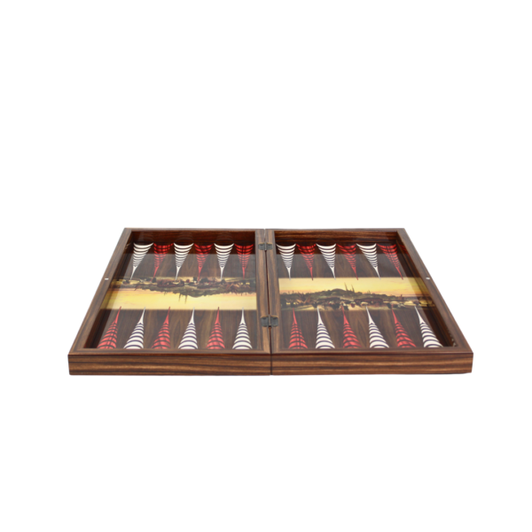 Wooden Istanbul Design Backgammon Set 20 Inch - Image 4