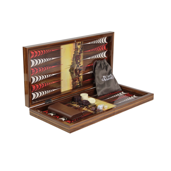 Wooden Istanbul Design Backgammon Set 20 Inch - Image 2