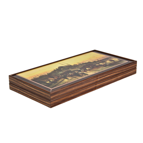 Wooden Istanbul Design Backgammon Set 20 Inch
