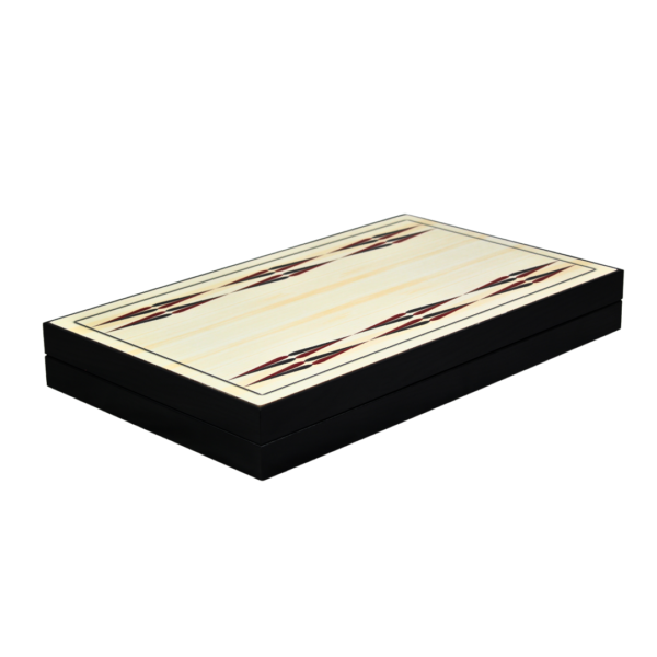 Wooden Trendy White Design Backgammon Set 23 Inch