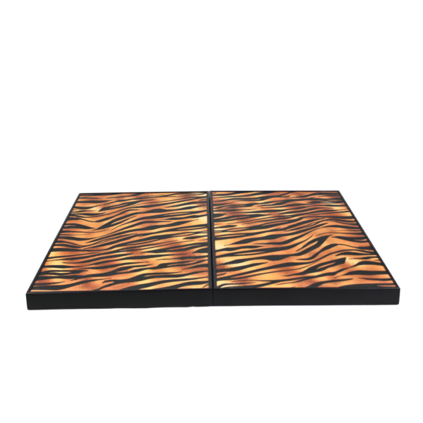 Leatherette Safari Design Backgammon Set 23 Inch - Image 3