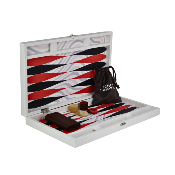 Leatherette Illusion Design Backgammon Set 23 Inch - Image 2