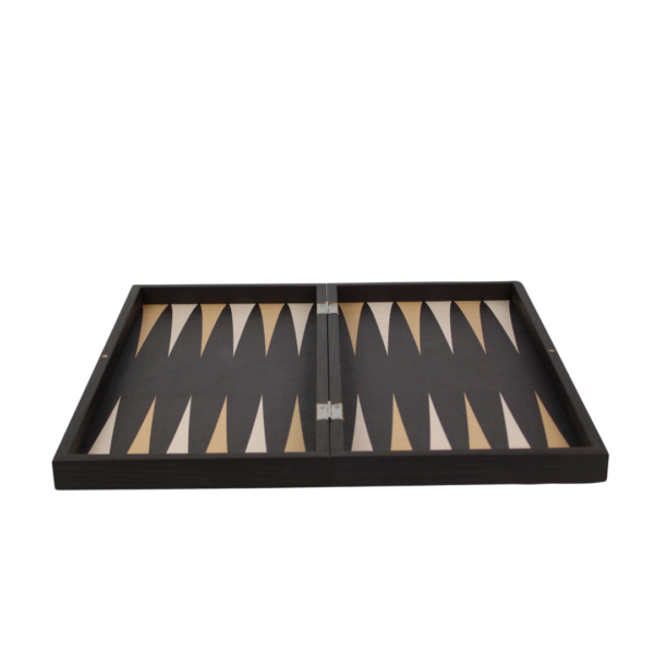 Leatherette Rustic Brown Design Backgammon Set 19 Inch - Image 4