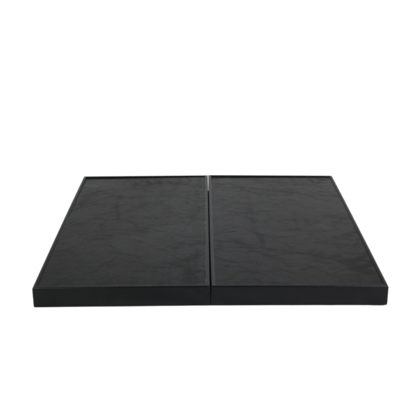 Leatherette Midnight Black Design Backgammon Set 19 Inch - Image 3