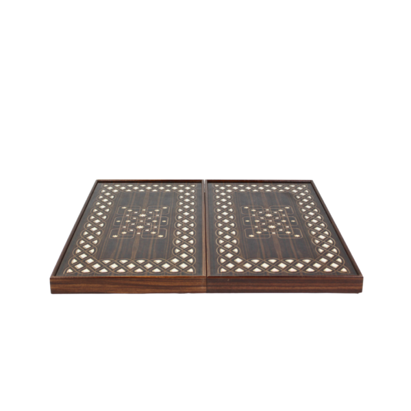 Wooden Carved Backgammon Set 20 Inch - Image 3