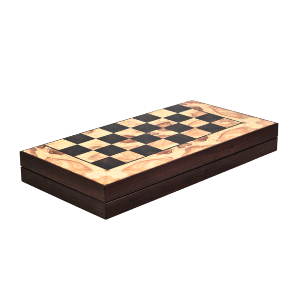 Wooden Ashwood Design Chess & Backgammon Set 19 Inch - Image 2