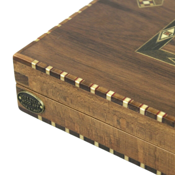 Rural Helena Walnut Backgammon Set 20 Inch - Image 4