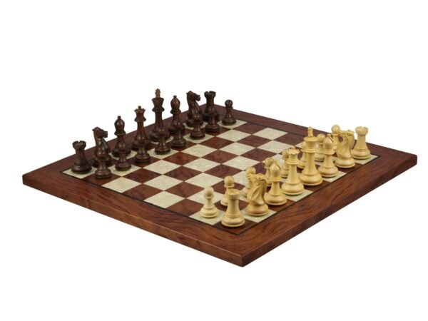 Rosewood Chess Set 20 Inch With Helena Mother of Pearl Flat Chess Board and Weighted Sheesham Professional Morphy Staunton Chess Pieces 3.75 Inch - Image 2
