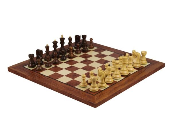 Rosewood Chess Set 20 Inch Helena Flat Chess Board and Weighted Sheesham Zagreb Staunton Chess Pieces 3.75 Inch - Image 2