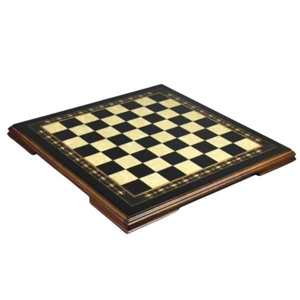 Ebony Chess Set 17 Inch With Helena Chess Board and Weighted Ebonised Atlantic Classic Staunton Chess Pieces 3 Inch - Image 3