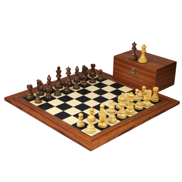 Palisander Chess Set 20 Inch with Weighted Sheesham Staunton French Knight Chess Pieces 3.75 Inch