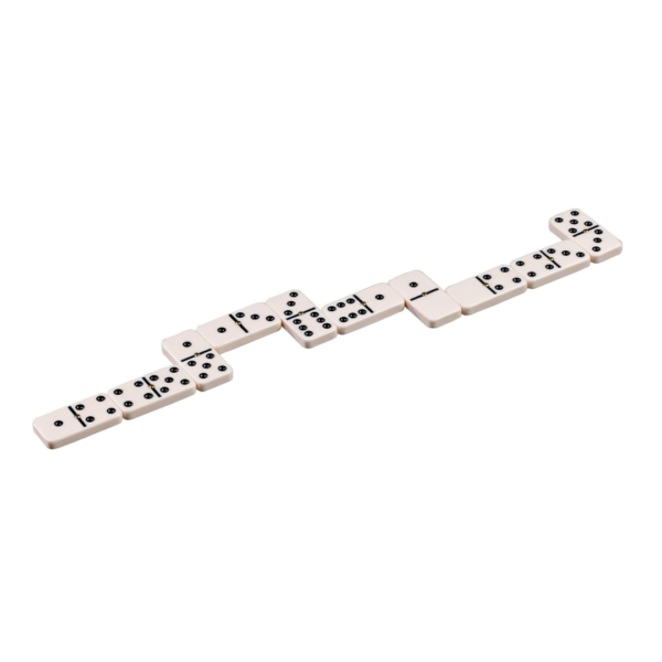 Double 9 Dominoes in Leatherette Case - Image 2