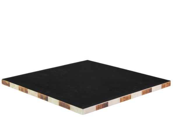 Brown Leatherette Borderless Chess Board 14 Inch - Image 2