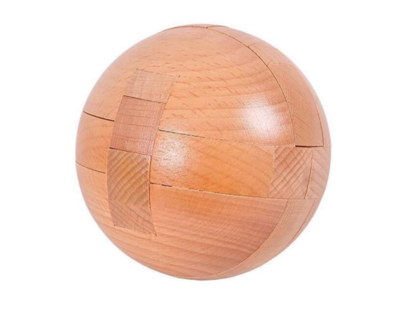 Ball Kongming Lock Solid Wood Brain Teaser Puzzle