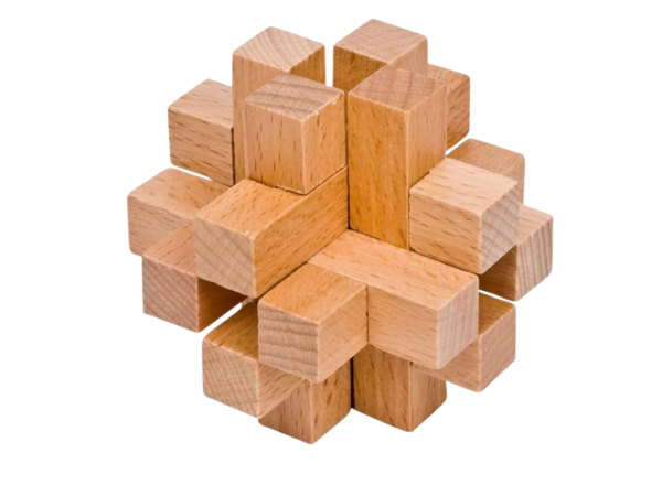 Tic Tac Lock Kongming Lock Solid Wood Brain Teaser Puzzle