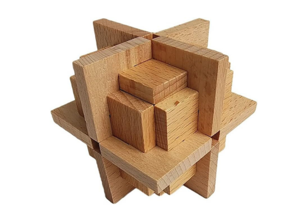 Crosshair Kongming Lock Solid Wood Brain Teaser Puzzle