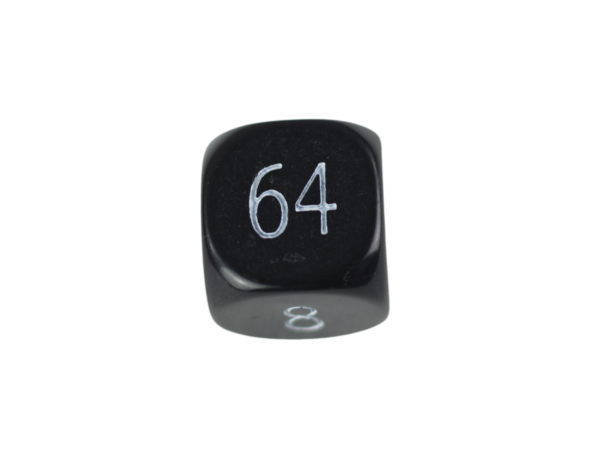 Replacement Backgammon Dice Set - Black Doubling Cube - White & Green Dices - Image 2