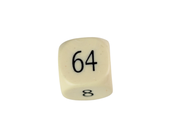 Replacement Backgammon Dice Set - Cream Doubling Cube - Black & Green Dices - Image 2